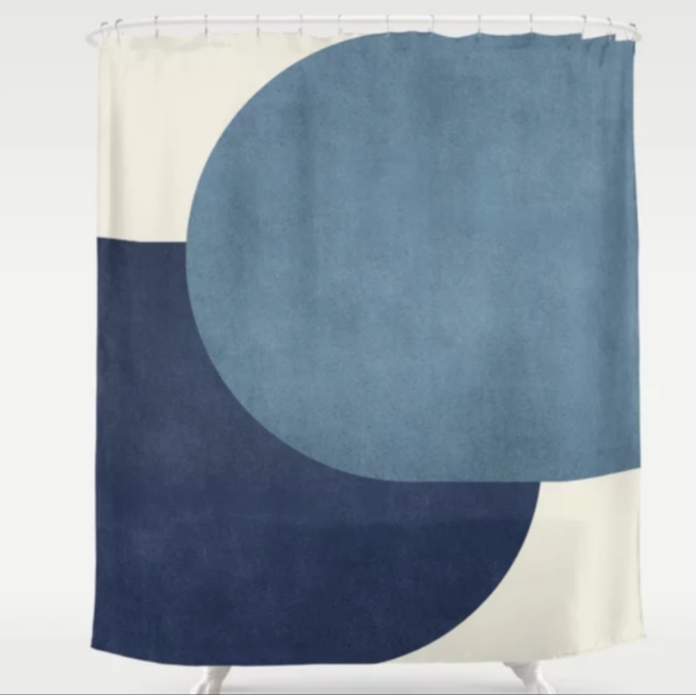 NWT Society6 Mid-Century Modern Shower Curtain